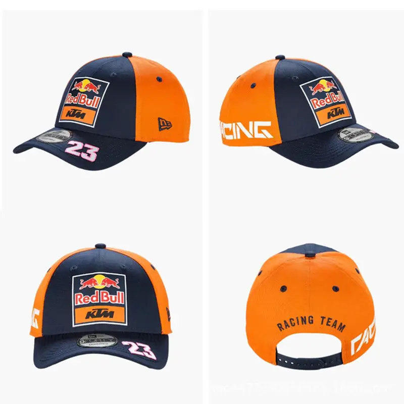 New Cross-Border Racing Cap Red Bull Car F1 Baseball Cap Hip-Hop Skateboard Cap Rock Hip-Hop Back Mesh Peaked Cap