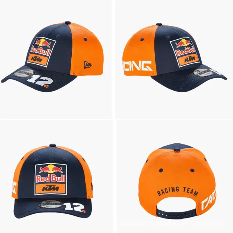 New Cross-Border Racing Cap Red Bull Car F1 Baseball Cap Hip-Hop Skateboard Cap Rock Hip-Hop Back Mesh Peaked Cap