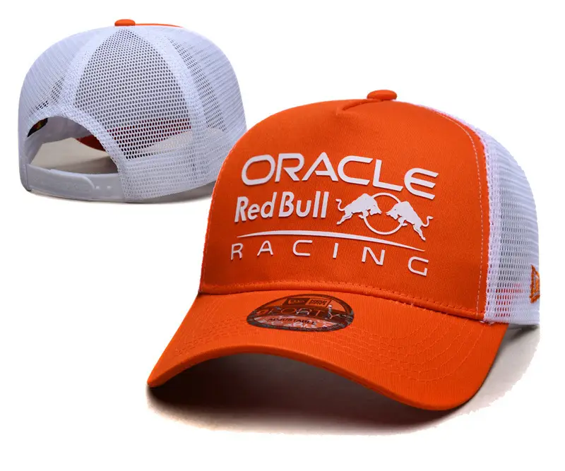 New Cross-Border Racing Cap Red Bull Car F1 Baseball Cap Hip-Hop Skateboard Cap Rock Hip-Hop Back Mesh Peaked Cap