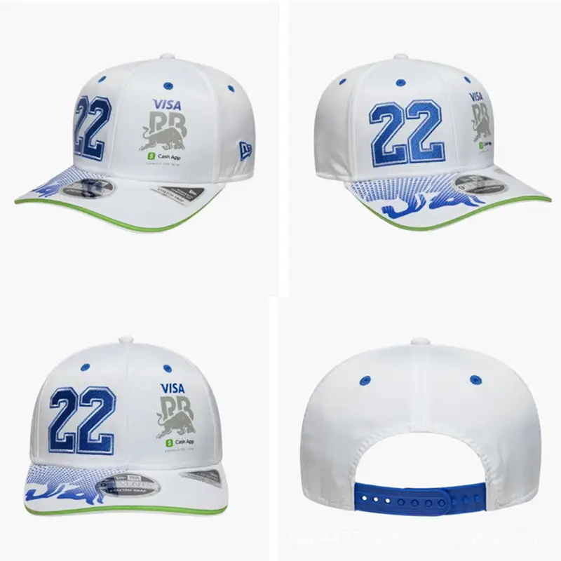 New Cross-Border Racing Cap Red Bull Car F1 Baseball Cap Hip-Hop Skateboard Cap Rock Hip-Hop Back Mesh Peaked Cap