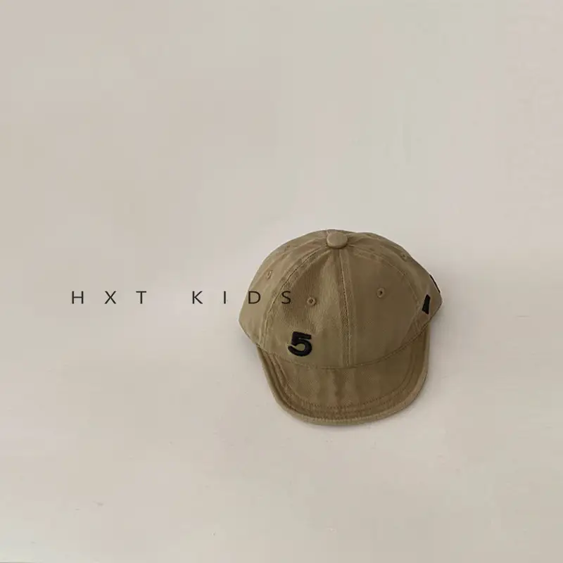 Baby Soft Brim Cap Sunshade Hat with Embroidered Design