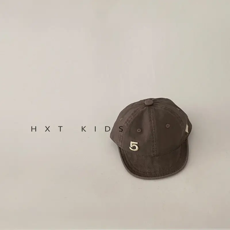 Baby Soft Brim Cap Sunshade Hat with Embroidered Design