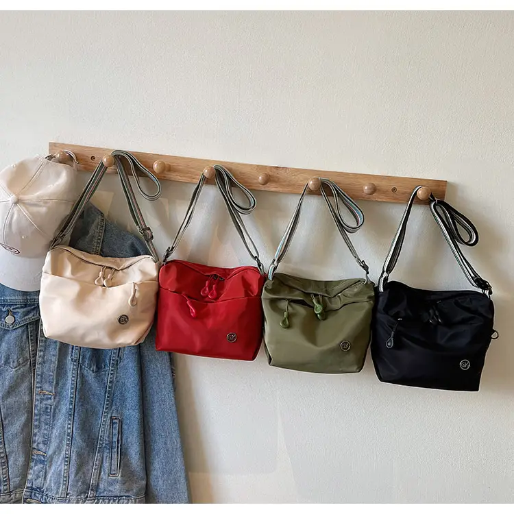 Women's Green Crossbody Bag with Rainbow Strap — feature 13