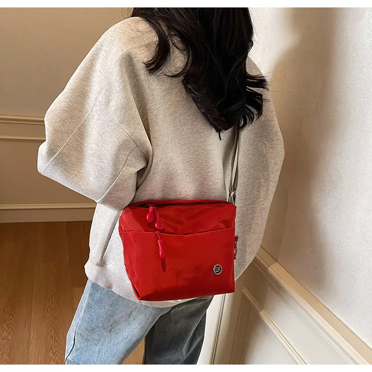Women's Green Crossbody Bag with Rainbow Strap — feature 26