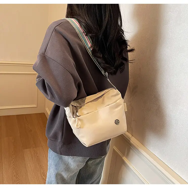 Women's Green Crossbody Bag with Rainbow Strap — feature 29