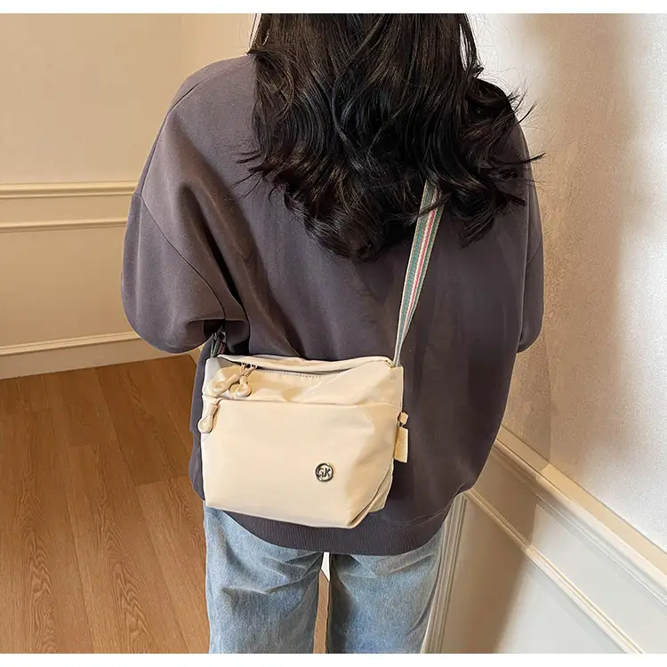 Women's Green Crossbody Bag with Rainbow Strap — feature 34