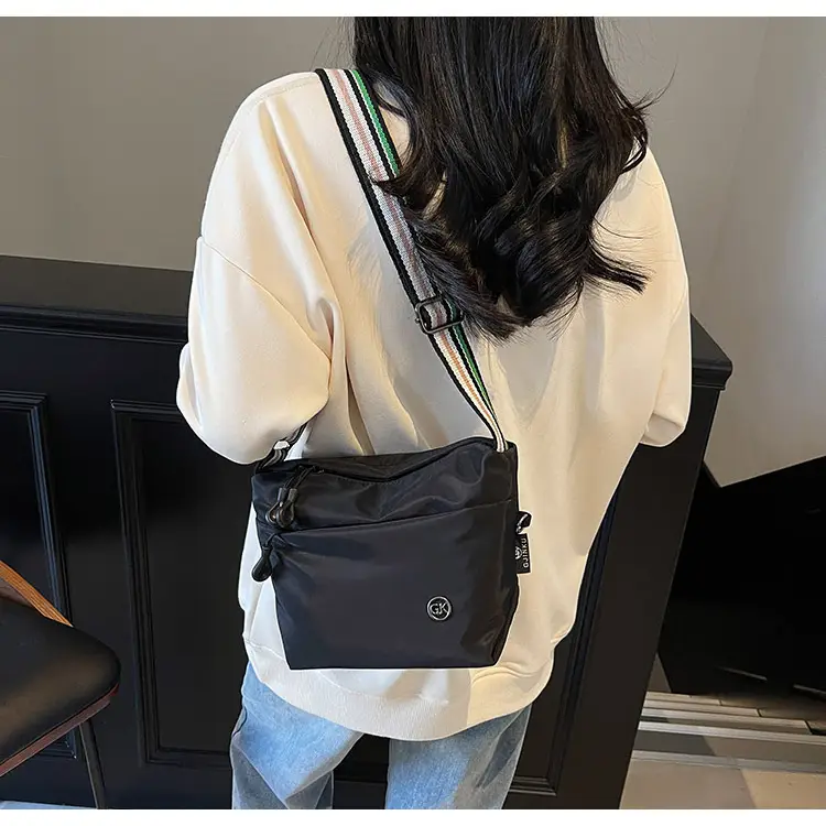 Women's Green Crossbody Bag with Rainbow Strap — feature 40