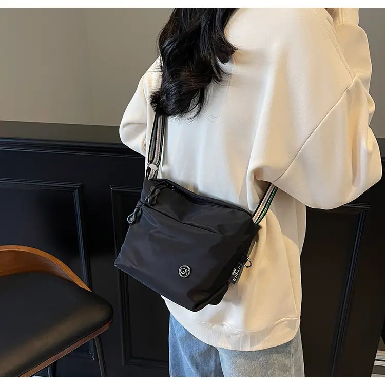 Women's Green Crossbody Bag with Rainbow Strap — feature 42