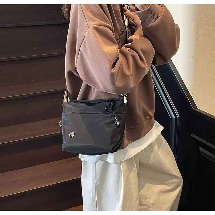 Women's Green Crossbody Bag with Rainbow Strap — feature 46