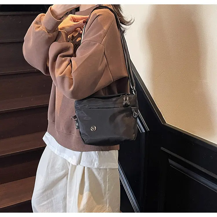 Women's Green Crossbody Bag with Rainbow Strap — feature 48