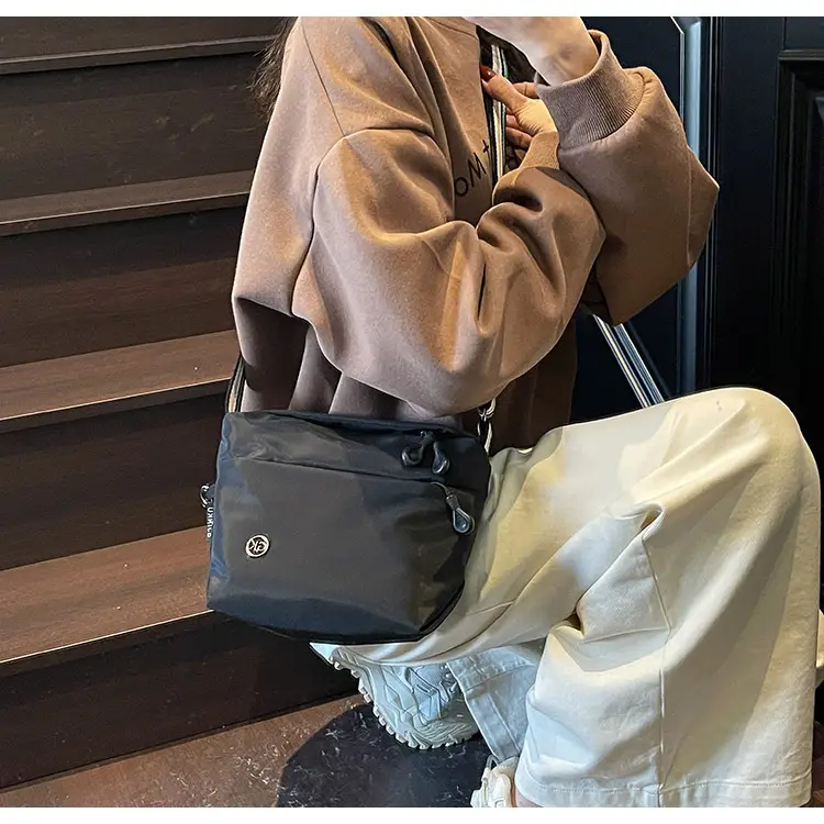 Women's Green Crossbody Bag with Rainbow Strap — feature 50