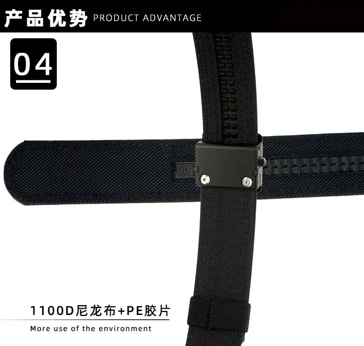 Men's Black Dual-Purpose Belt with Automatic Buckle — feature 10
