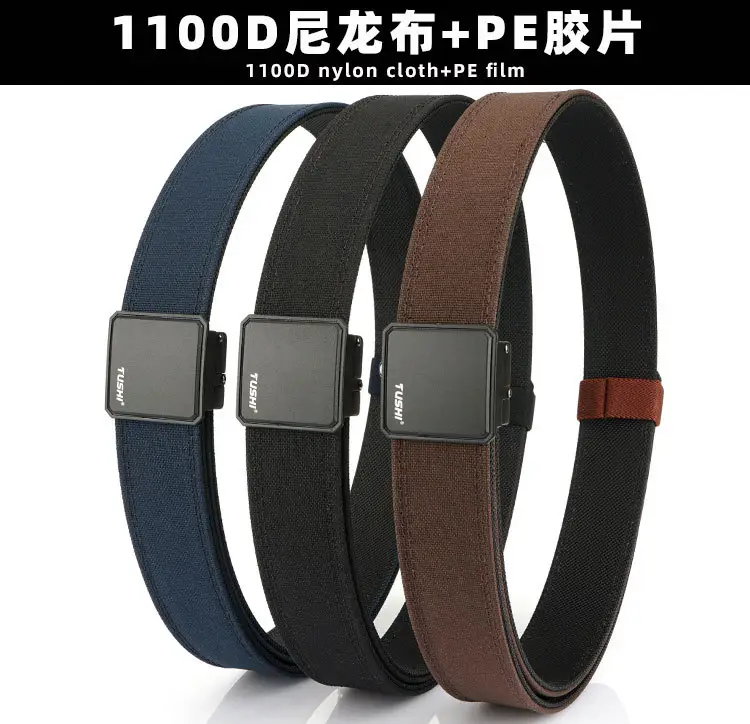 Men's Black Dual-Purpose Belt with Automatic Buckle — feature 2