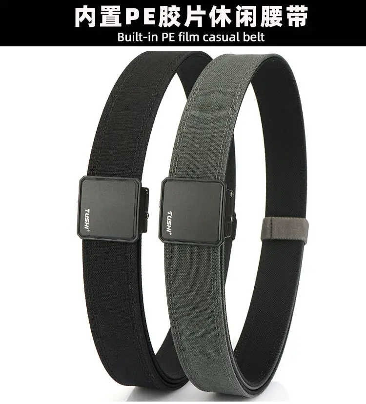 Men's Black Dual-Purpose Belt with Automatic Buckle — feature 6