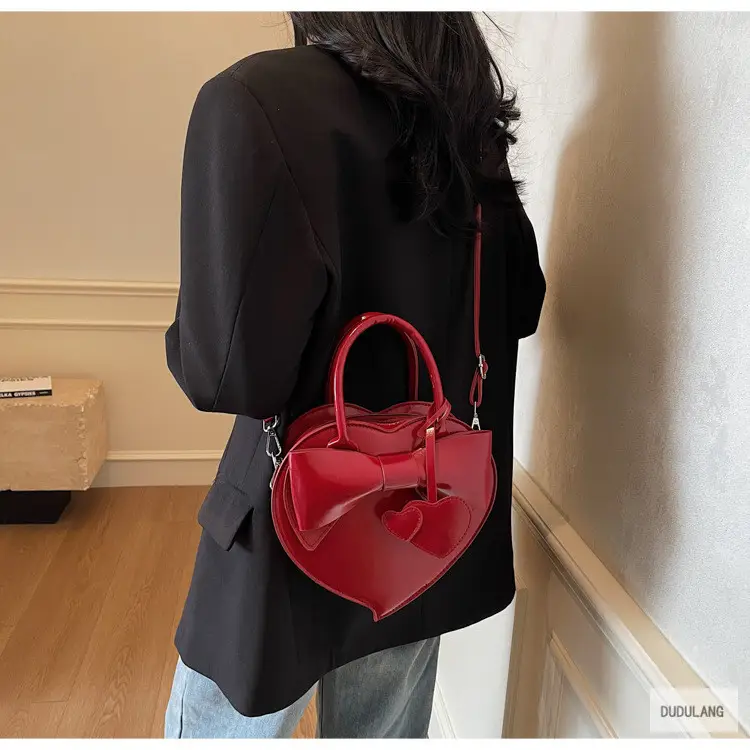 Heart-Shaped Bowknot Shoulder Bag for Women — feature 102