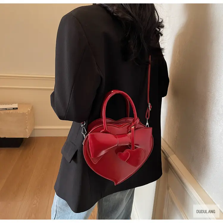 Heart-Shaped Bowknot Shoulder Bag for Women — feature 103