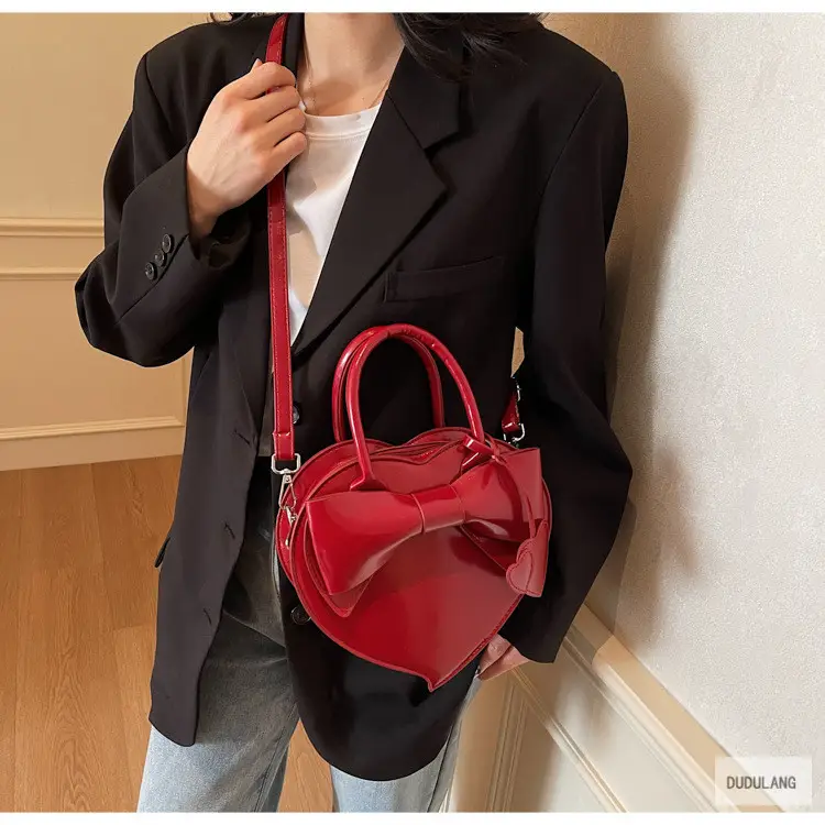 Heart-Shaped Bowknot Shoulder Bag for Women — feature 104