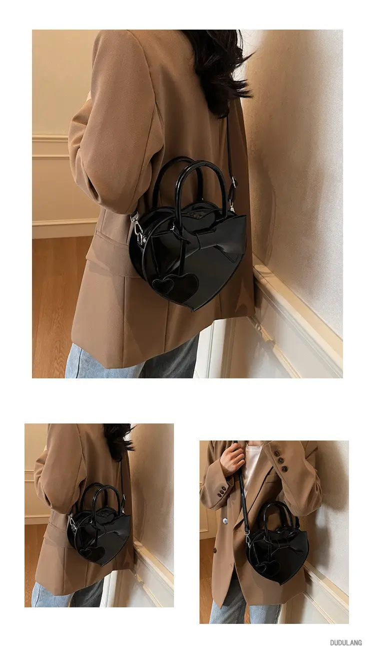 Heart-Shaped Bowknot Shoulder Bag for Women — feature 11