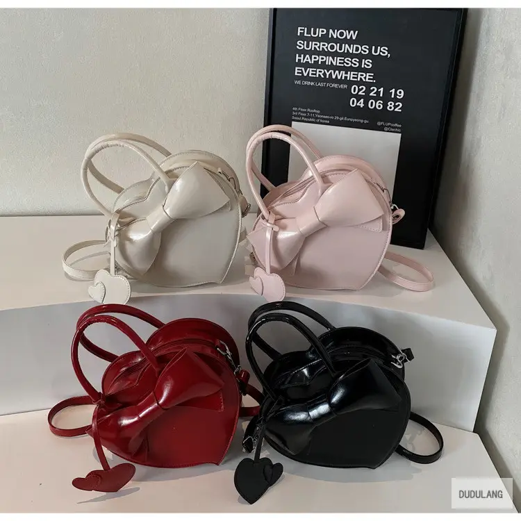 Heart-Shaped Bowknot Shoulder Bag for Women — feature 13