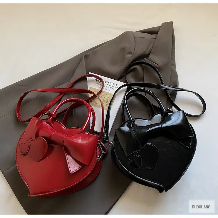 Heart-Shaped Bowknot Shoulder Bag for Women — feature 14