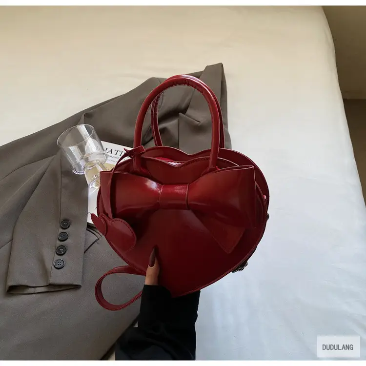 Heart-Shaped Bowknot Shoulder Bag for Women — feature 18