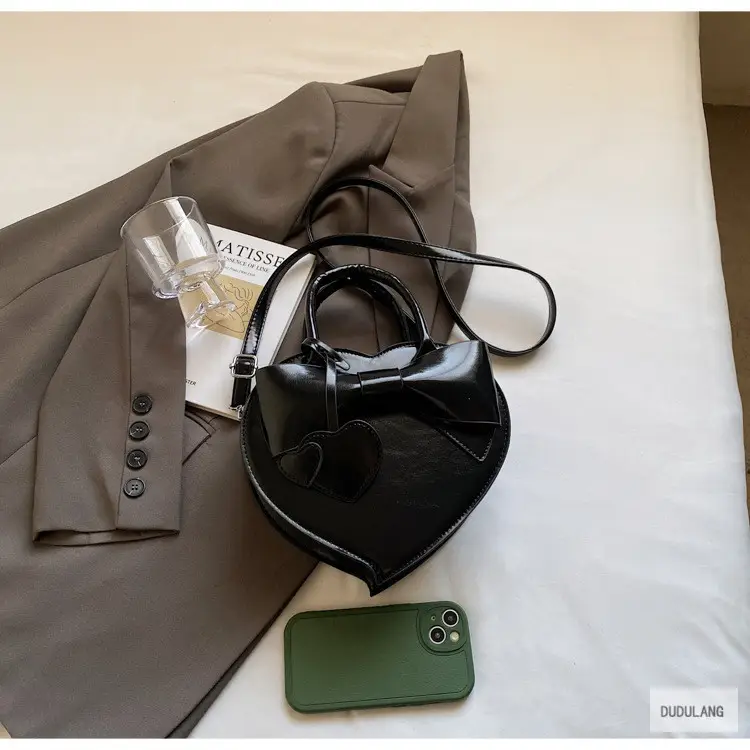 Heart-Shaped Bowknot Shoulder Bag for Women — feature 25