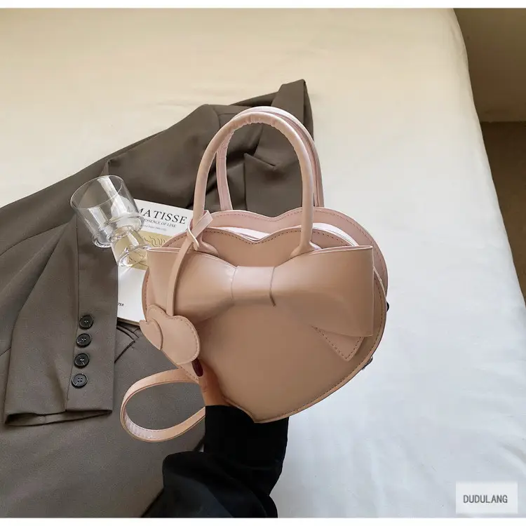 Heart-Shaped Bowknot Shoulder Bag for Women — feature 28