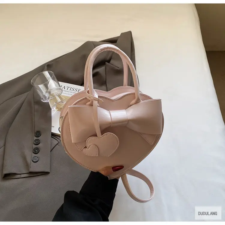 Heart-Shaped Bowknot Shoulder Bag for Women — feature 29