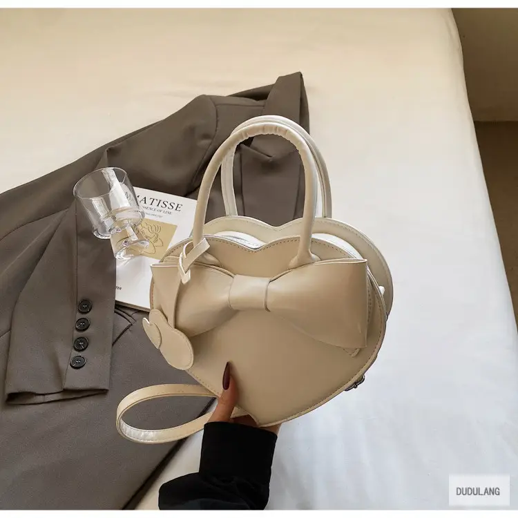 Heart-Shaped Bowknot Shoulder Bag for Women — feature 34