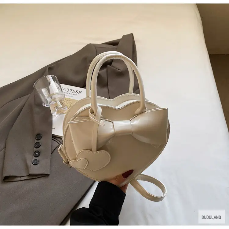 Heart-Shaped Bowknot Shoulder Bag for Women — feature 37