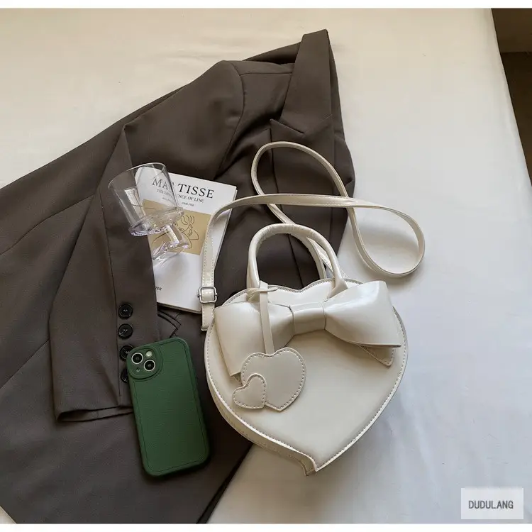 Heart-Shaped Bowknot Shoulder Bag for Women — feature 41