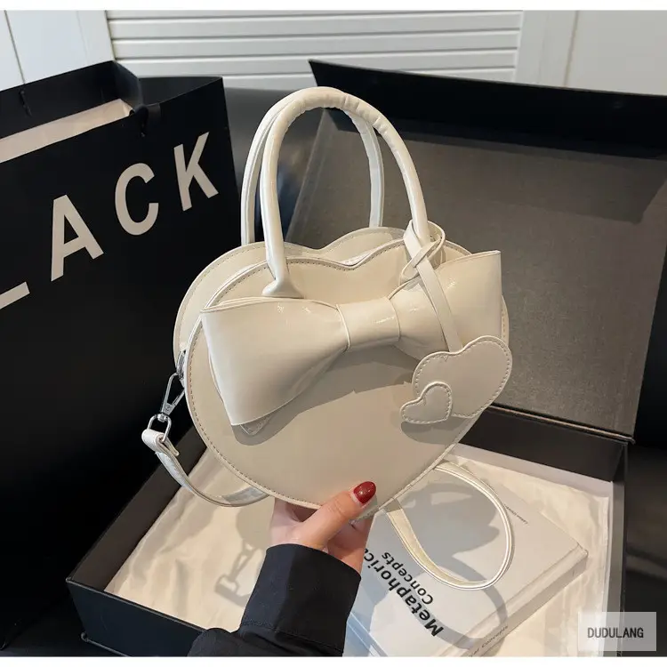 Heart-Shaped Bowknot Shoulder Bag for Women — feature 49
