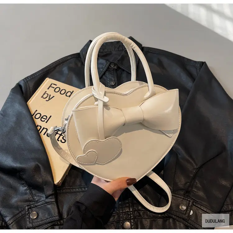 Heart-Shaped Bowknot Shoulder Bag for Women — feature 50