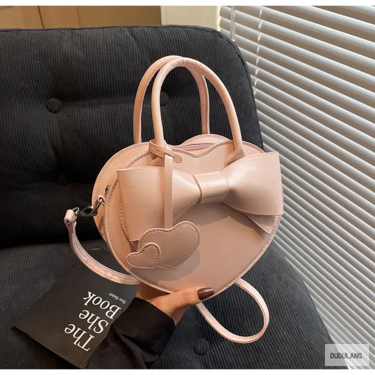 Heart-Shaped Bowknot Shoulder Bag for Women — feature 55