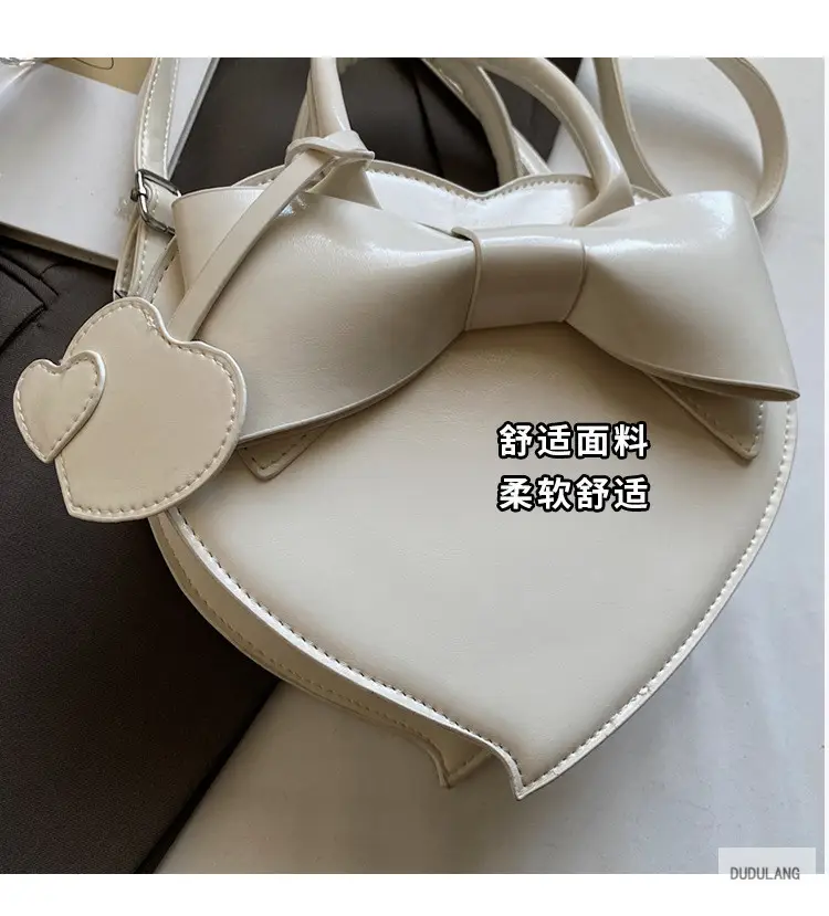 Heart-Shaped Bowknot Shoulder Bag for Women — feature 6