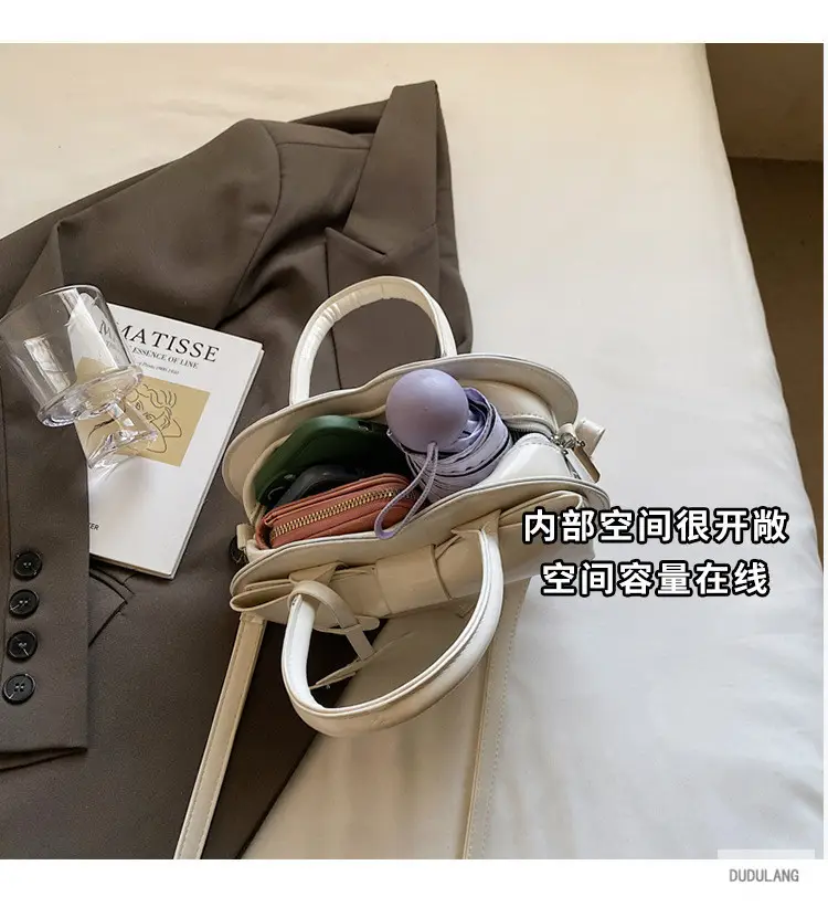 Heart-Shaped Bowknot Shoulder Bag for Women — feature 7