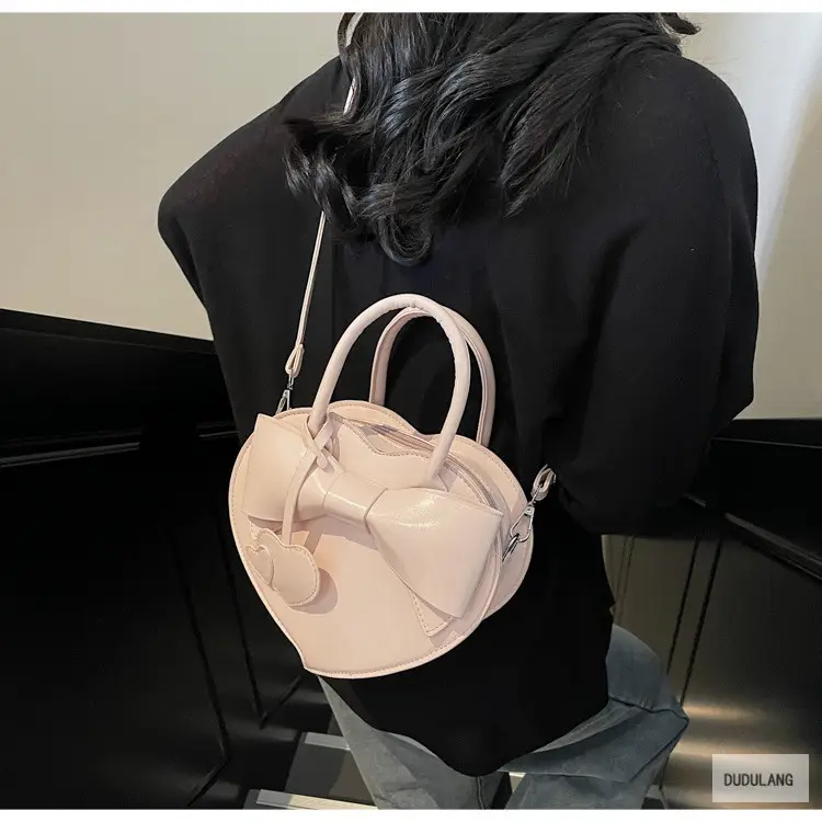 Heart-Shaped Bowknot Shoulder Bag for Women — feature 74