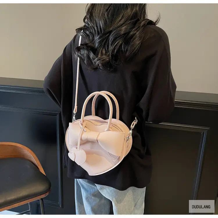 Heart-Shaped Bowknot Shoulder Bag for Women — feature 75