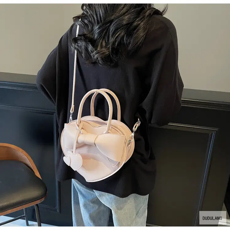 Heart-Shaped Bowknot Shoulder Bag for Women — feature 76