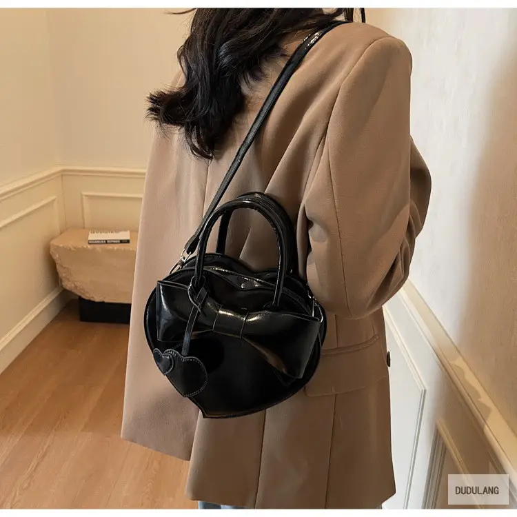 Heart-Shaped Bowknot Shoulder Bag for Women — feature 86