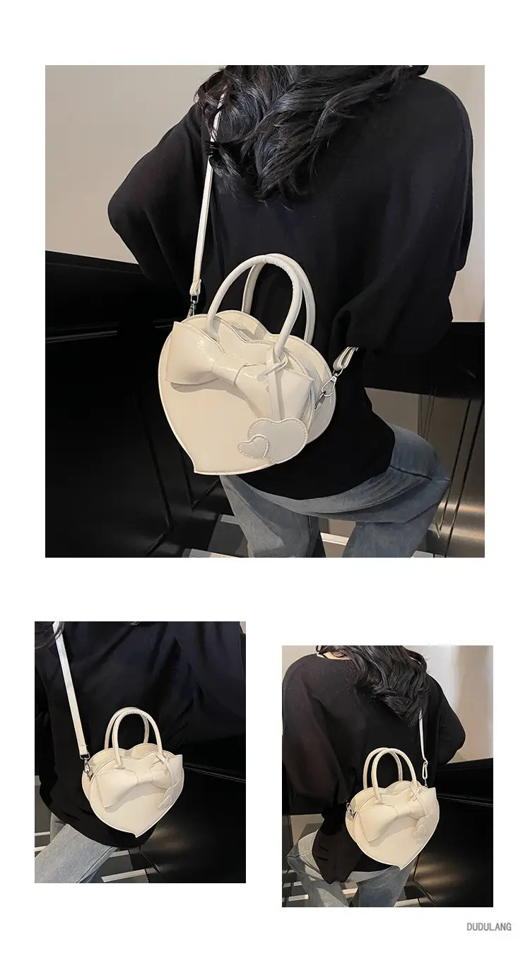 Heart-Shaped Bowknot Shoulder Bag for Women — feature 9