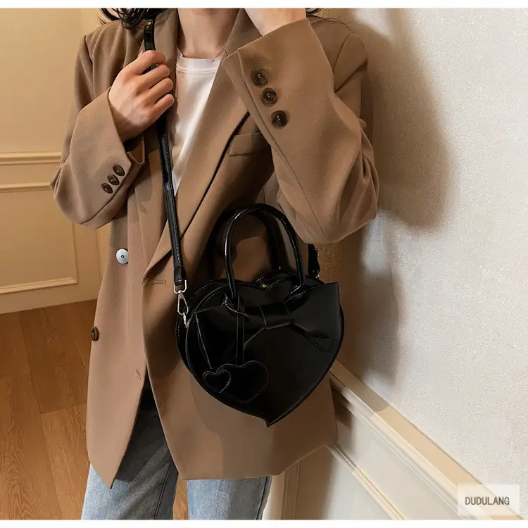 Heart-Shaped Bowknot Shoulder Bag for Women — feature 91