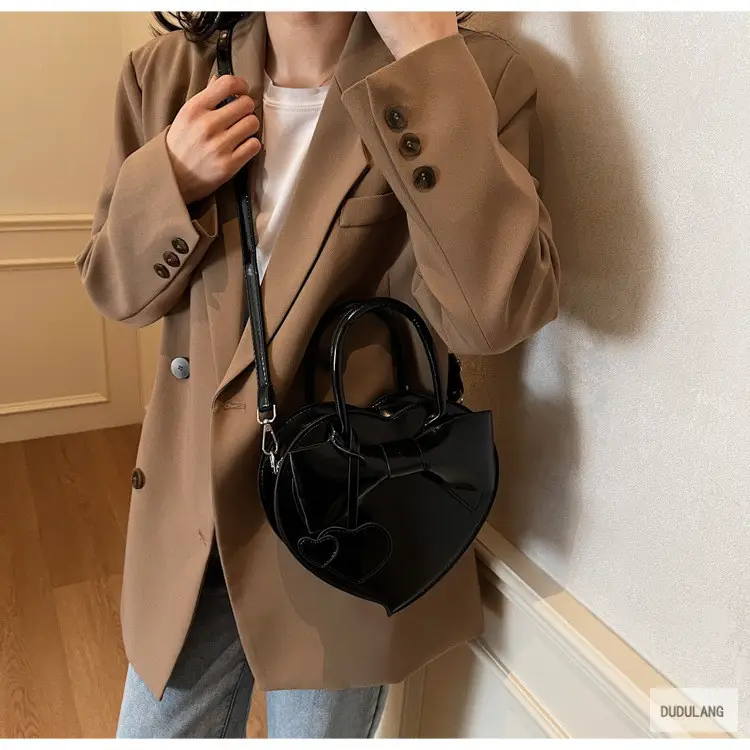 Heart-Shaped Bowknot Shoulder Bag for Women — feature 92