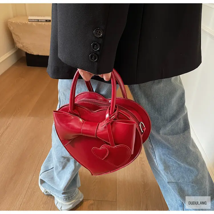 Heart-Shaped Bowknot Shoulder Bag for Women — feature 93