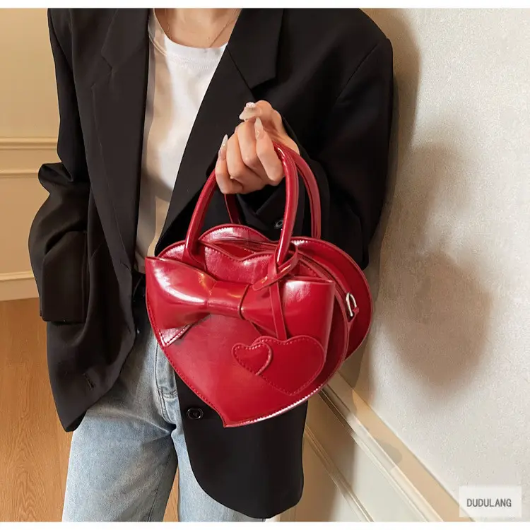 Heart-Shaped Bowknot Shoulder Bag for Women — feature 95