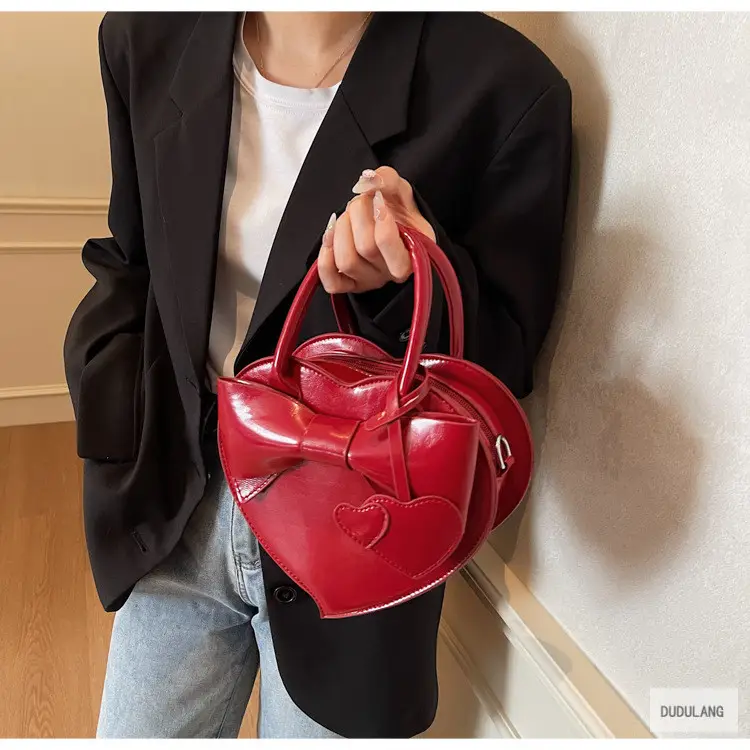 Heart-Shaped Bowknot Shoulder Bag for Women — feature 96