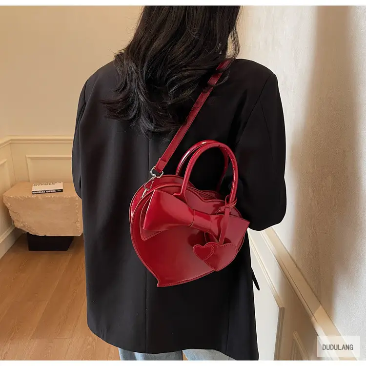 Heart-Shaped Bowknot Shoulder Bag for Women — feature 98