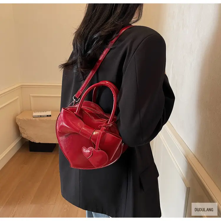Heart-Shaped Bowknot Shoulder Bag for Women — feature 99