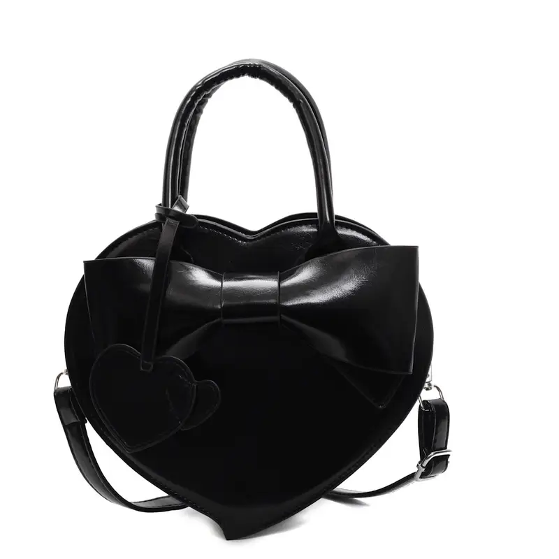 Heart-Shaped Bowknot Shoulder Bag for Women - Image 2