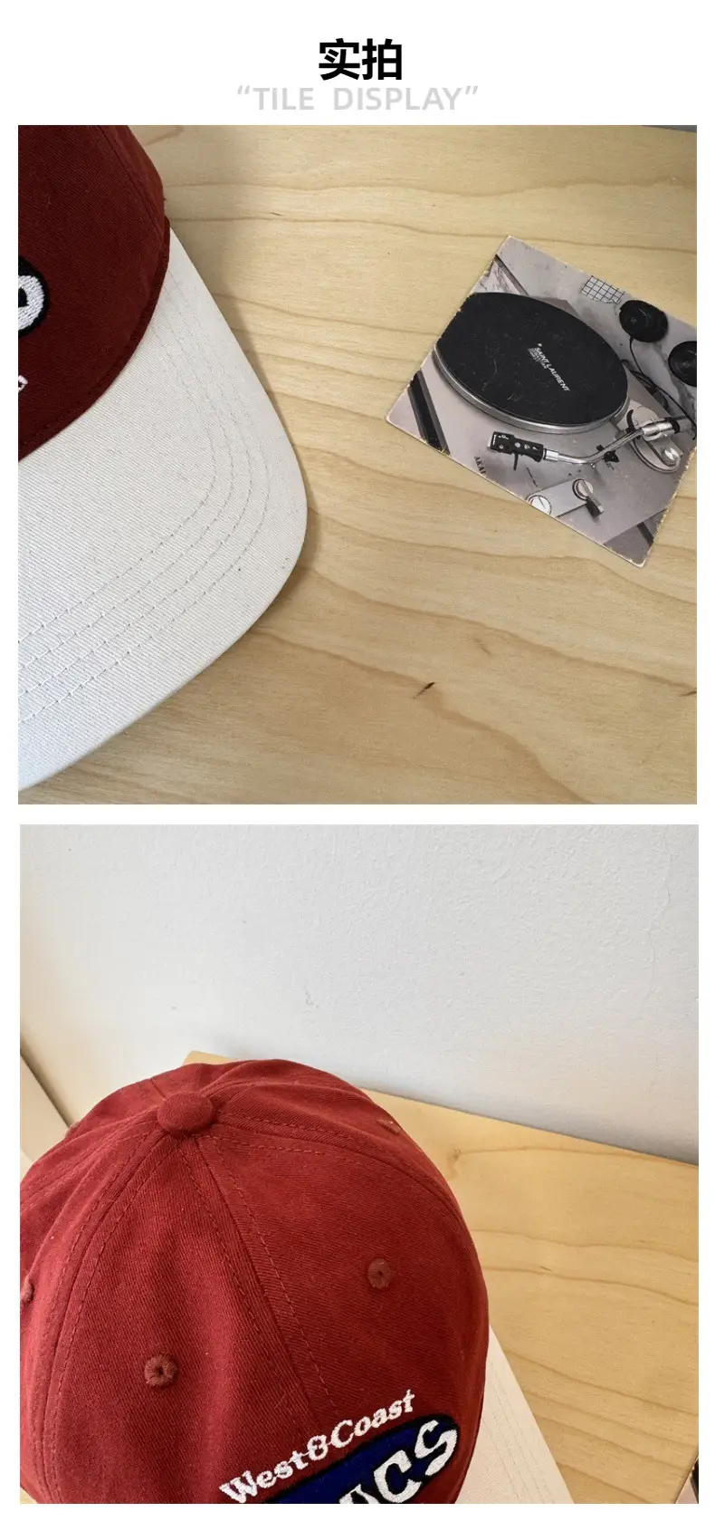 American College Cap Set of 3 Retro Colors — feature 5